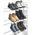 thumbnail image 5 of Whitmor 4-Tier Shoe Rack - Store up to 20 Pairs of Shoes - Silver and White, 5 of 9