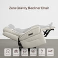 thumbnail image 6 of ReNest Dual Motor Power Recliner with Super Zero-Gravity Mode, Top-Grain Leather, USB and Type-C Charging,Light Grey, 6 of 25