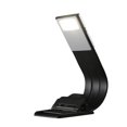 thumbnail image 1 of Luz de libro, lámpara de lectura LED recargable por USB, luz nocturna flexible de 4 niveles de brillo de 360° ajustable con clip en el, 1 of 5