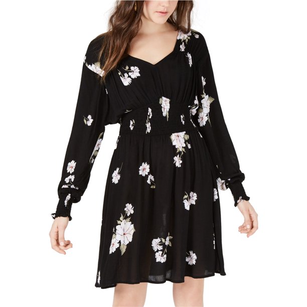American Rag Vestido ajustado y acampanado para mujer, negro, XS