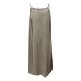thumbnail image 5 of VBTAPA Linen Dresses for Girls Backless Cami Maxi Dress Boho Summer Dresses Trendy 2026 Vacation Casual Flowy Sundresses Gray 7 Years, 5 of 9