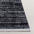 thumbnail image 3 of SAFAVIEH Mila Mellony Distressed Polyester Area Rug, Black/Ivory, 8' x 10', 3 of 10