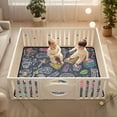 thumbnail image 2 of WOBOGO The Pattern Of Coffee Dessert Baby Playmats Extra Large Waterproof Rollable Activity Pads for Toddlers 50×50inch, 2 of 7