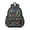 Dinosaur and Cloud Navy Blue Pattern, variant on BlackWhite Origami Dinosaurs Tribal Cute School Backpack with Padded Back and Adjustable Shoulder Straps 13.4"x11"x4.7"