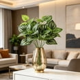 thumbnail image 5 of Tropical Greenery Plants, Realistic Artificial Leaves for Outdoor Decoration, Home Room Window Wedding Garden Table Centerpieces Vase Indoor Outdoor, 5 of 5