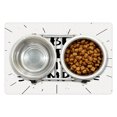 thumbnail image 1 of Saying Pet Mat for Food and Water, Encouraging Text Be Live Simple in Creative Monochrome Style Print, Non-Slip Rubber Mat for Dogs and Cats, 18" X 12", by Ambesonne, 1 of 2