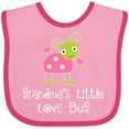 thumbnail image 3 of Inktastic Grandma Little Love Bug Grandchild Girls Baby Bib, 3 of 4