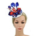 thumbnail image 3 of Fgnfyis Elegant Black Evening Mini Top Hat for Bride Wedding and Party Hair Accessory Dark Blue, 3 of 6