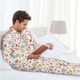 thumbnail image 5 of KLL Dessert Sleepwear Mens Flannel Pajamas,Long Cotton Pj Set, 5 of 7