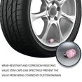 thumbnail image 4 of Sikawai Pink Bling Tapas De Vástago De Válvula Brillantes Hechas A Mano Cry-Stal Rhine-Stone Tapas Universales Para Válvulas De Neumáticos De Automóviles Tapas De Ruedas Cromadas Atractivos Accesorios, 4 of 5
