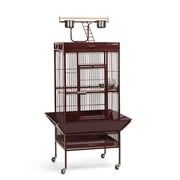 Prevue Select Wrought Iron Parrot Bird Cage 24x20x60", Garnet Red