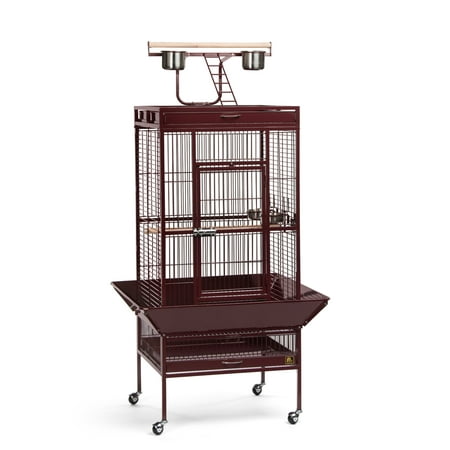 UPC: 0048081315262 | Prevue Select Wrought Iron Parrot Bird Cage 24x20x60 Garnet Red
