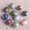 Random Mixed, variant on U8MO 10pcs Round Pumpkin Shape 10mm Handmade Flambed Ceramic Porcelain Loose Beads-Random Mixed