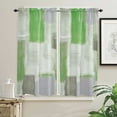 thumbnail image 3 of Turquoise Smudge Paint Square Graffiti Curtain Home Decoration Living Room Short Curtains Window Treatments For Kitchen Bedroom, 3 of 6