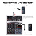 thumbnail image 4 of Mezclador de sonido para DJ BOMGE 04D portátil Bluetooth 4 canales USB, 4 of 9