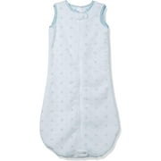 Microplush Sleeping Sack With 2-Way Zipper, Pastel Blue Sterling Dots, 3-6Mo