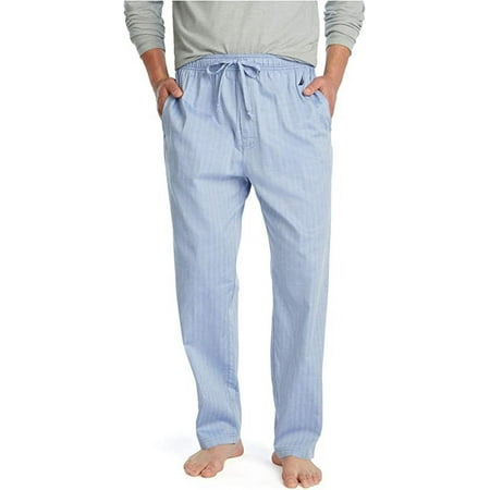 Nautica BLUE BONE Men's Woven Elastic Waistband Sleep Pajama Pant, US X-Large