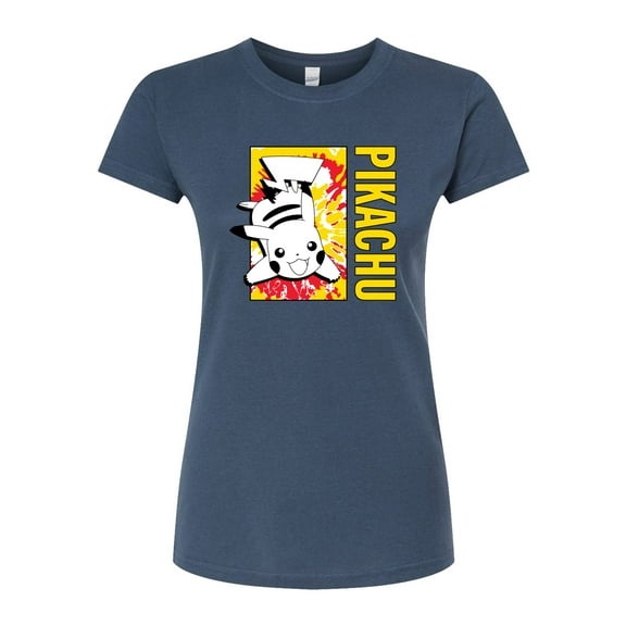 Pokémon - Tie Dye Pikachu - Juniors Fitted Graphic T-Shirt