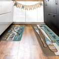 thumbnail image 5 of Lake Life Spring Summer Boat Paddle Kitchen Rugs Set of 2, Welcome to The Lake Lakehouse Stripes Kitchen Mats Decor, Farmhouse Rustic Floor Door Mat Home Decorations -17x30 and 17x47 Inch, 5 of 5