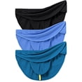 thumbnail image 2 of TANBOM Men's Sexy and Comfortable Briefs Nylon Thong Underwear Black/Green/Blue XXL 3-Pack, 2 of 6