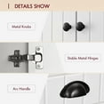 thumbnail image 5 of DreamCurship 72" Kitchen Pantry Storage Cabinet, Freestanding Kitchen Storage Cabinet with Door Shelves, White, 5 of 6