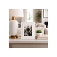 thumbnail image 2 of Rectangular Marble Picture Frames for Tabletop Accent - Decorative Photo Frame for Wall Display with Smooth Polished Surface - Sculpted Edge Detail and Refined Contemporary Styling - 9", White, 2 of 12