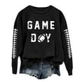 thumbnail image 1 of TINZ Chandails en Molleton Décontractés à Manches Longues pour Femmes, Col Rond, Imprimé Graphique de Football, Chandail-Over, Blouse, Chandails en Molleton d'Automne pour Femmes, Vestes à Capuche avec Fermeture Éclair, Chandails à Capuchon de Baseball pour Femmes, 1 of 4