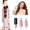 Pink-3, variant on 5-in-1 Hair Styling Tool with 1.25" Hair Crimper and Waver, 1" & 1.25" Automatic Curlers, Straightener Brush & Volumizing Crimper – Travel-Friendly Hair Tool