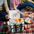 thumbnail image 5 of FORMRS Insulated Cooler Bag 24 Cans Capacity Soft Leakproof Lunch Box with Side Pockets, White Shelf, 5 of 7