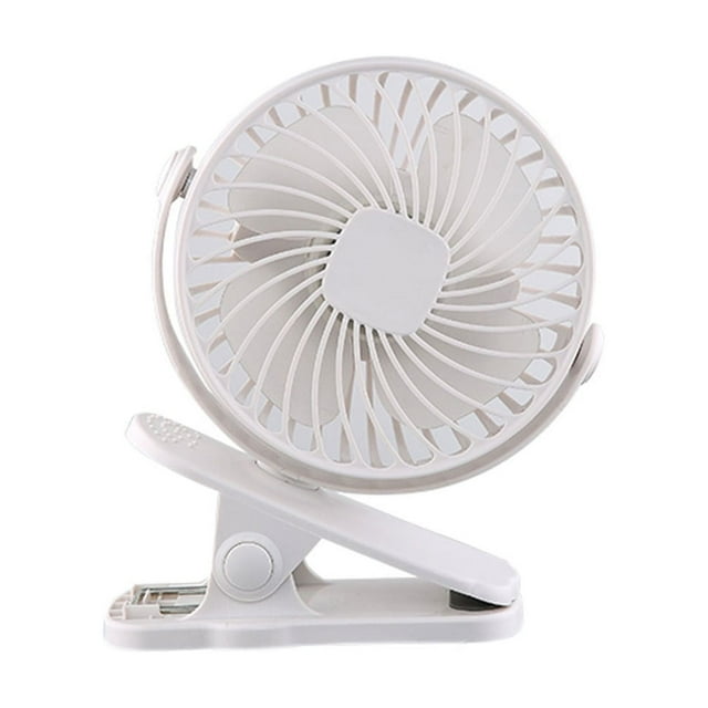 Xihbxyly Ventilador con Clip de Carga Usb, Diseño Silencioso, Modos de Velocidad Ajustables, Ventilador de Escritorio Compacto, Ideal para Casa, Oficina o Dormitorio, Batería de Larga Duración, Tamañ