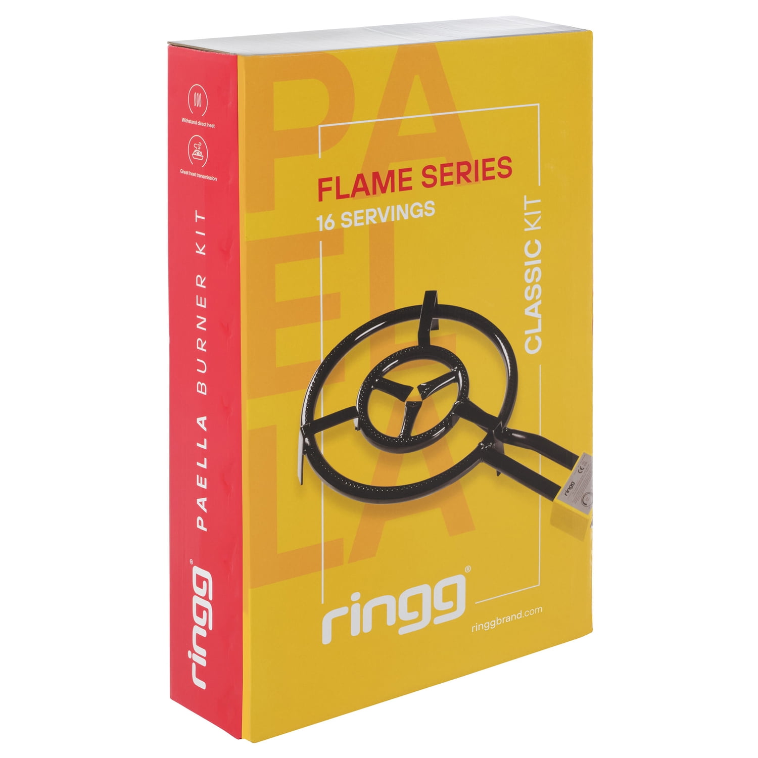 Ringg Flame Series Classic Outdoor Propane Flat Top Cooking Kit, 16-in. Dual Burner & Tabletop Stand for Camping and Backyards