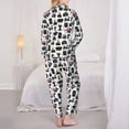 thumbnail image 6 of Wukai Cool Camera Print Women's Pajama Set - Soft Long Sleeve Sleepwear for Comfort and Style-Small, 6 of 9