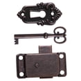 thumbnail image 4 of HINTRMENT 1 Set Retro Lock Zinc Alloy Brown Security for Home Decor, 4 of 7
