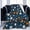 Black2, variant on Electric Guitars Pattern Throw Blanket Music Soft Fleece Blanket Men Women Gift for Kids Boys Girls for Party Couch Sofa Bed Deco Blankets