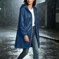 thumbnail image 6 of Enjoytime Rain Coats for Women Waterproof Hooded Long Rain Jacket Outdoor Travel Lightweight Windbreaker, 6 of 8