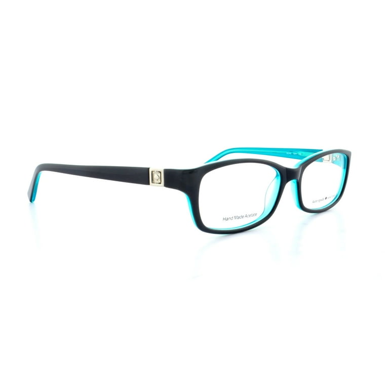 Kate Spade Regine Eyeglasses-0DH4 Black Aqua-52mm - Walmart.com
