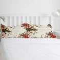 thumbnail image 5 of Christmas Bird Queen Size Comforter Set, Poinsettia Holly Fruit Xmas Ball Beige Soft Bedding for All Seasons, 4 Pcs Bed Set with 1Comforter (90"x92") ,1 Sheet(94"x116"), 2 Pillowcases (19"x29"), 5 of 7