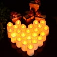 thumbnail image 1 of Romantic LED Candles,Flameless Votive Candles,Flickering Battery Operated LED Tea Lights Candles Warm White for Valentines Wedding Table Festival Christmas Decorations, 1 of 7