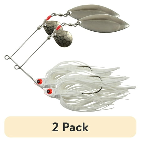 (2 pack) Northland Fishing Tackle Reed-Runner 3/4 oz Spinnerbait Fishing Lures for Big Bass & Northern Pike