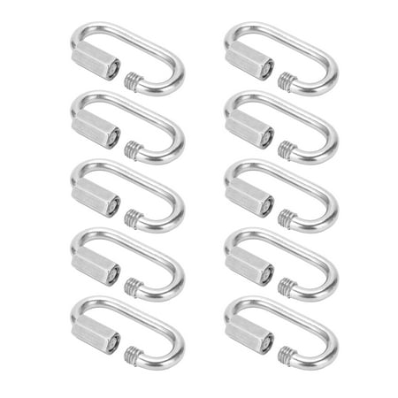 

Locking Chain Caraniber Stainless Steel Quick Link Connector Compact For Ice Climbing For Mountain Climbing For 150 Kg