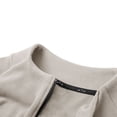 thumbnail image 6 of Outdoor Athletic Shirts for Men Quarter Zipper Stand Collar Tops with Long Sleeve Spring Running Hiking Activewear Khaki 2XL, 6 of 9