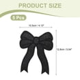 thumbnail image 2 of Glitter Bow Iron on Patches Sequin Sew on Bows Embroidered Applique Fit for Jeans Jackets Women Clothes Hats Backpacks Black, 2 of 7
