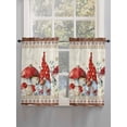 thumbnail image 5 of Red Gnomes Mushrooms Living Room Curtains 2 Panel, Spring Floral Watercolor Botanical Vintage Cafe Window Treatment, Farmhouse Bedroom Bathroom Kitchen Curtains Drapes 104"x54", 5 of 6