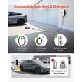 thumbnail image 4 of KFFKFF EV Charger Extension Cable for Tesla, 48Amp 40 ft Max 240V 11.52 kW with NACS Plug, EV Extension Cord for Level 1/2 Mobile/Wall Connector/Destination Charger, Compatible with Model Y/X/3/S, 4 of 9