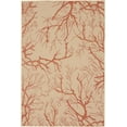 thumbnail image 3 of Unique Loom Outdoor Botanical Collection Area Rug - Branch (4' x 6' Rectangle Beige and Terracotta/Terracotta), 3 of 7