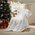 thumbnail image 2 of QinaQin 90x100 Inch Electric Heated Waffle Fleece Throw Blanket 6 Heating Levels 1 4h Time Settings ETL Certified Machine Washable Ideal for Office White, 2 of 8