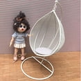thumbnail image 2 of Mini silla columpio a 1/12, hamaca colgante para colgar en apariencia de , muebles de decoración de patio y jardín de , jugu Blanco Hugo Asientos columpios, 2 of 8