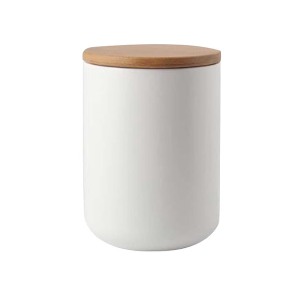 ULTNICE Airtight Storage Jar Ceramics White 1Pack for Home Organization Household Users