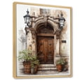 thumbnail image 2 of Designart "Old Town Doorways Lyon s French Welcome II" France Floater Framed Canvas Print, 2 of 7