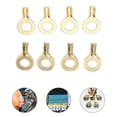 thumbnail image 2 of MYG 100pcs Brass Insulated Crimp Ring Terminals Wire Connectors Spade Electrical Kit, 2 of 4